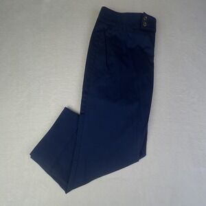 Lilly Pulitzer Pants Womens 6 Blue Palm Beach Fit Capri Twill Stretch Crop